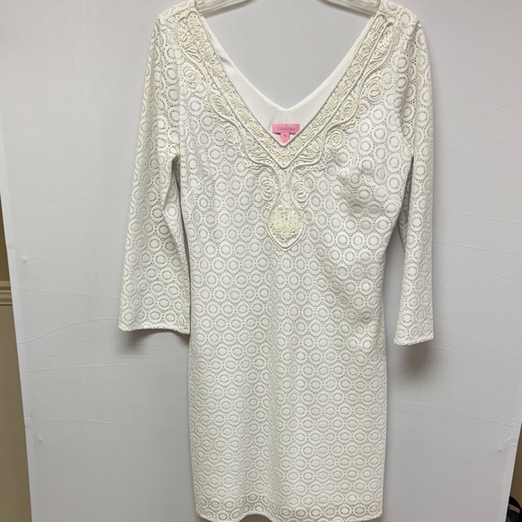 Lilly Pulitzer Alden Lace Tunic Dress White Size Medium - Picture 1 of 4